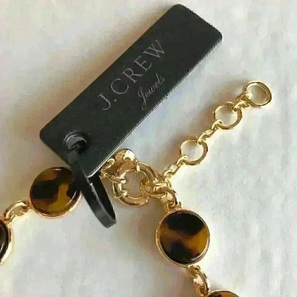 J Crew NEW Tortoise & Crystal Statement Ne… - Picture 5 of 10